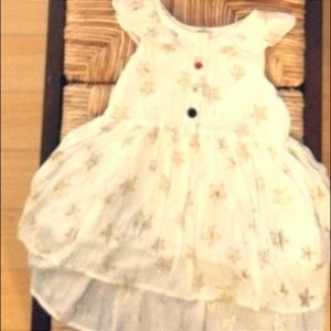 Girls Gold Star USA Dress